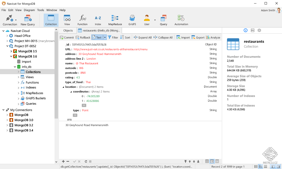 Navicat for MongoDB