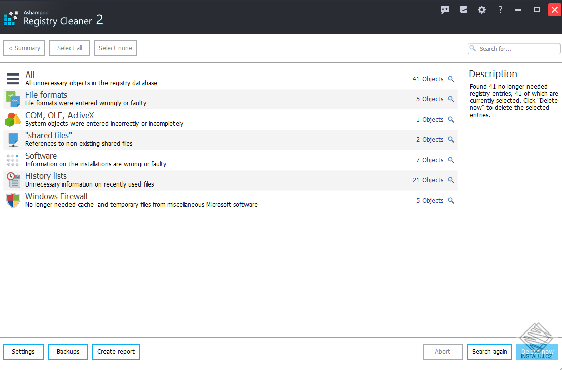 Ashampoo Registry Cleaner
