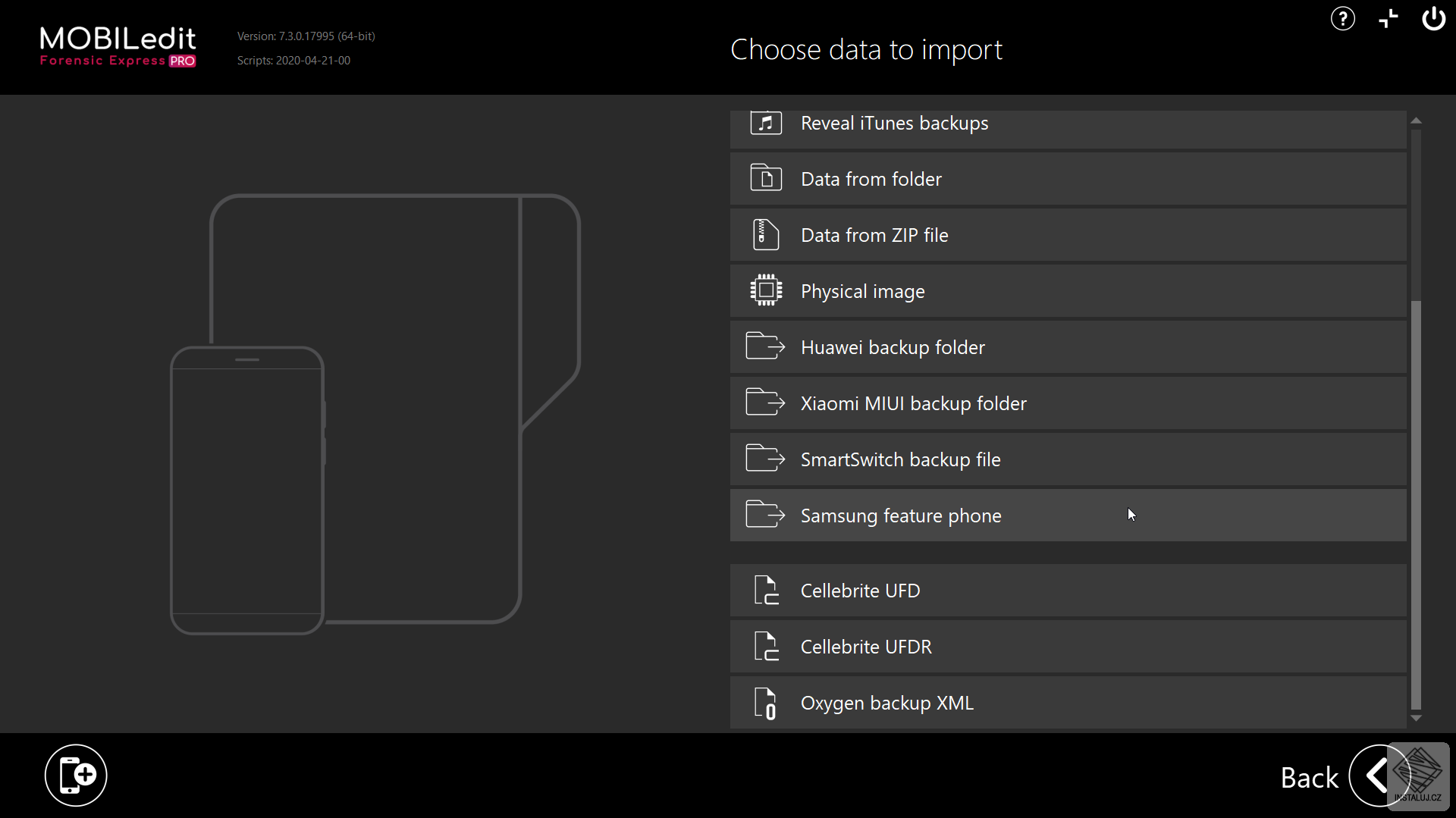 MOBILedit Forensic Express