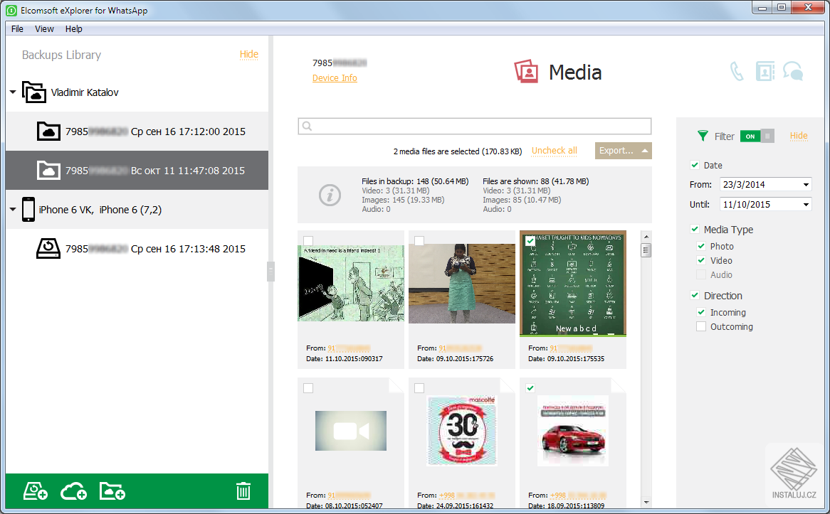 Elcomsoft Explorer for WhatsApp