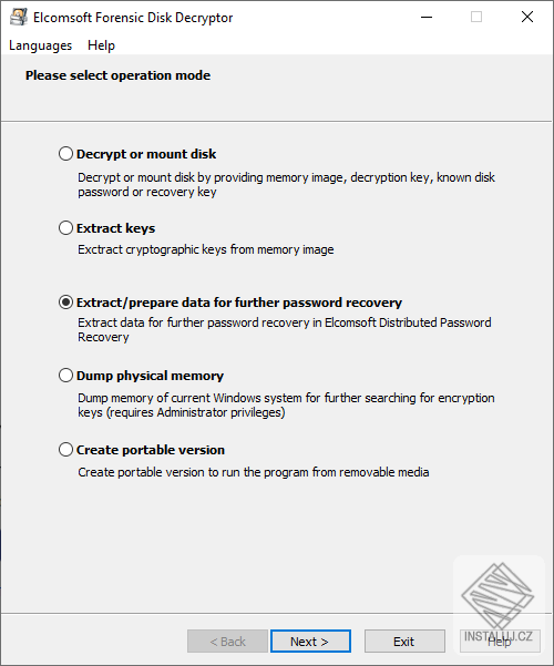 Elcomsoft Forensic Disk Decryptor