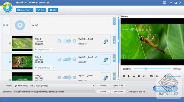 Tipard DVD to MP3 Converter