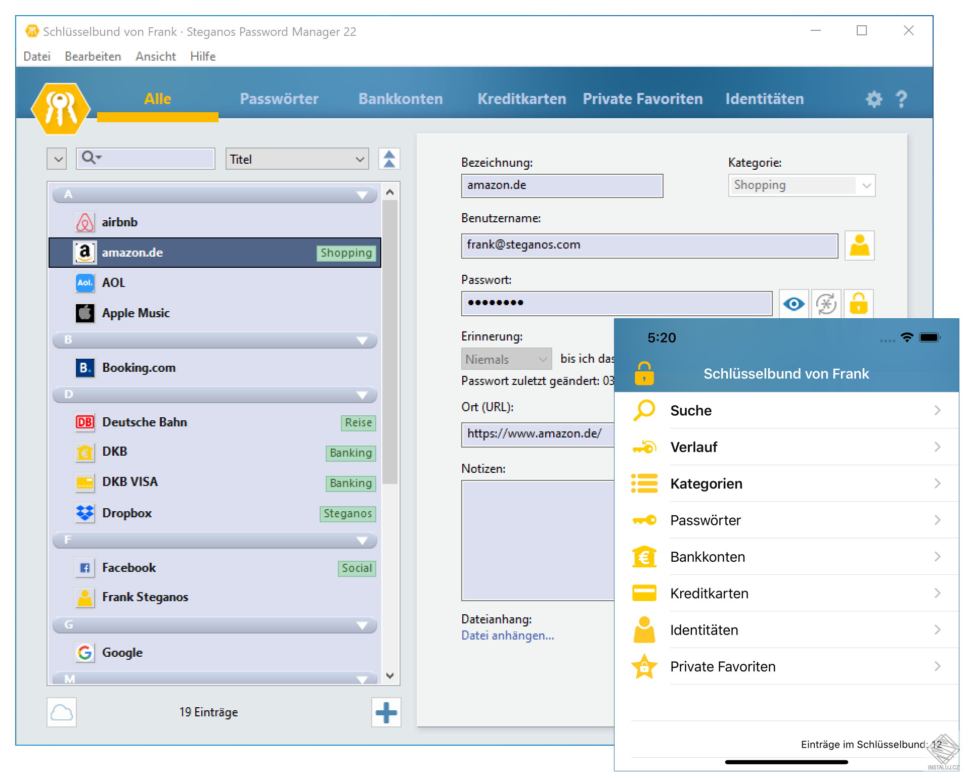 Steganos Password Manager
