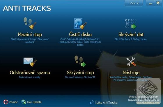 Anti Tracks Free Edition - čeština