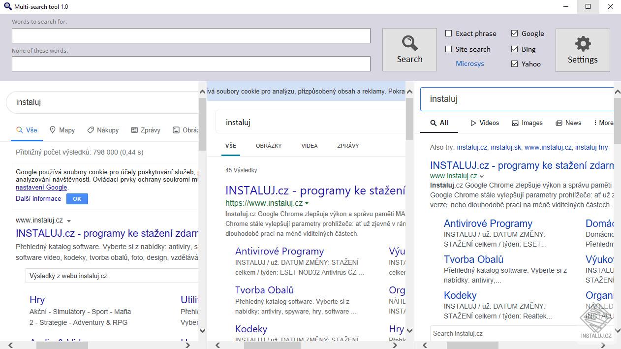 Multi-Search Tool