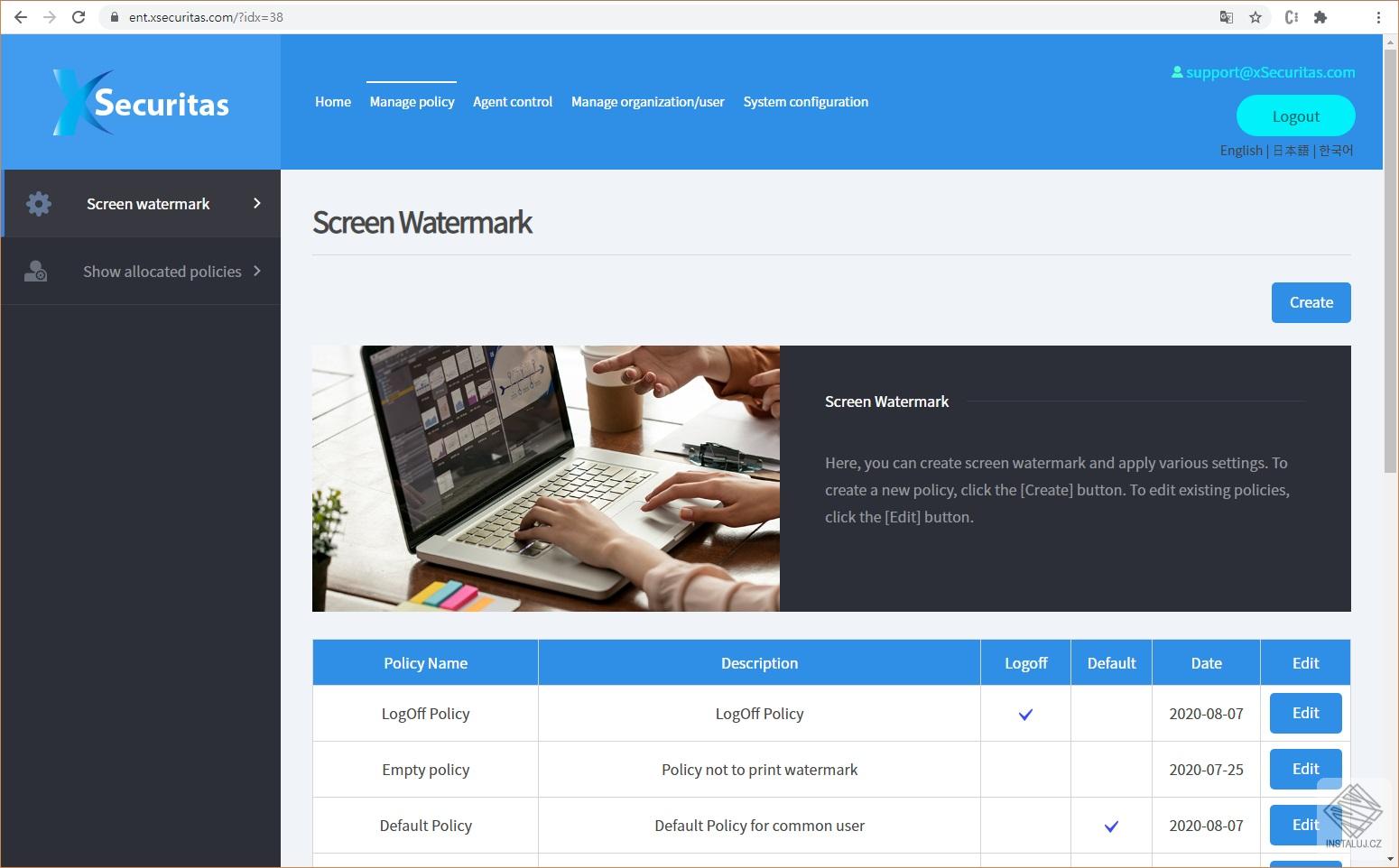 Screen Watermark For Business