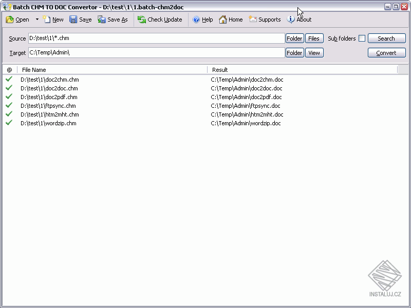 Batch CHM to Word Converter