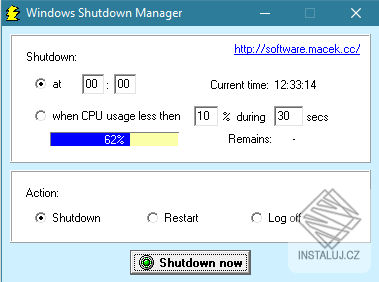 Windows Shutdown Manager