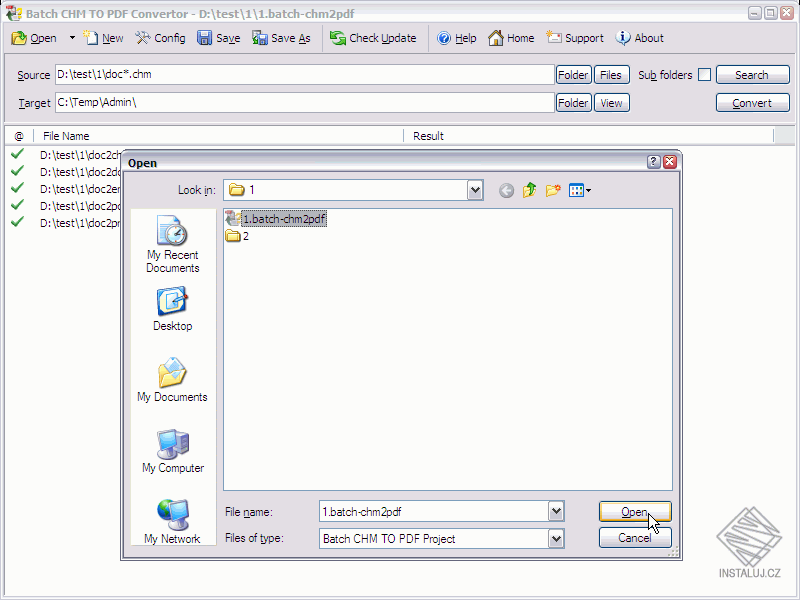 Batch CHM to PDF Converter