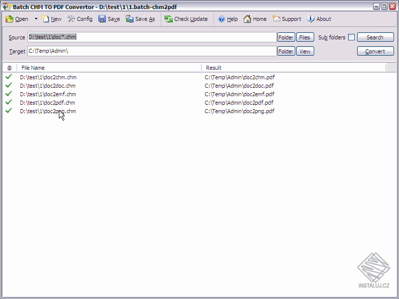 Batch CHM to PDF Converter