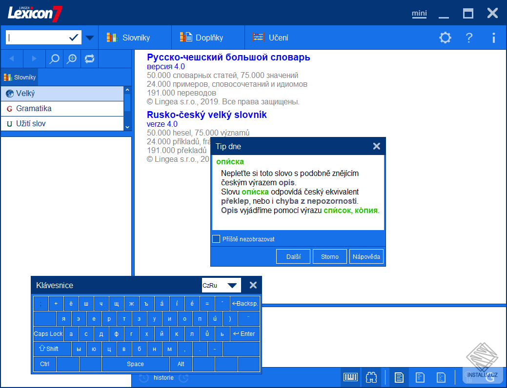 Lexicon 7 Ruský velký slovník