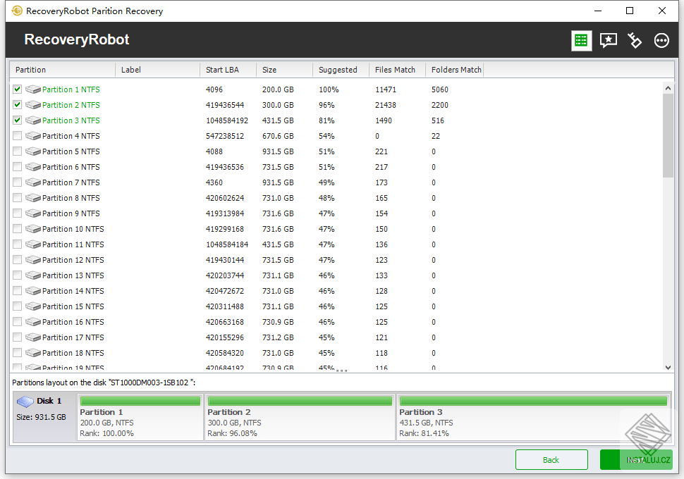RecoveryRobot Partition Recovery