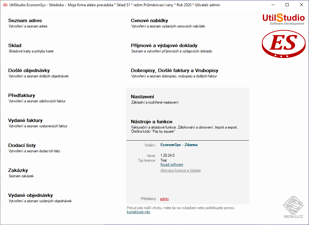 Fakturace se skladem - EconomSys