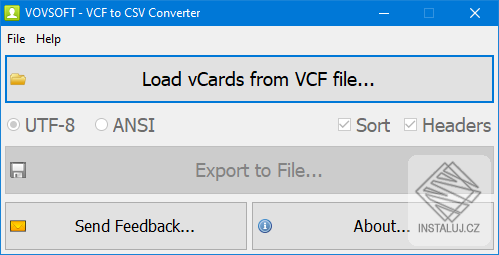 VCF to CSV Converter