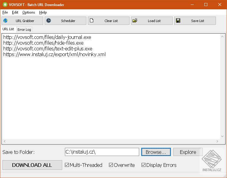 Batch URL Downloader