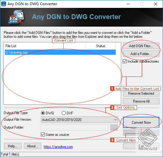 Any DGN to DWG Converter