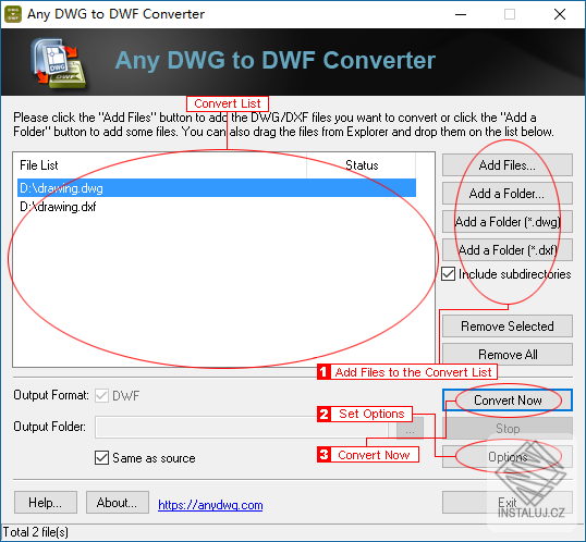 Any DWG to DWF Converter