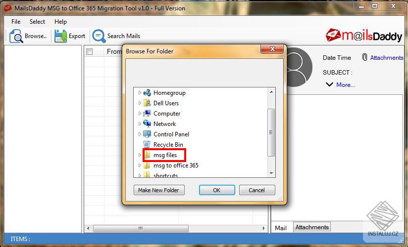 MailsDaddy MSG to Office 365 Migration