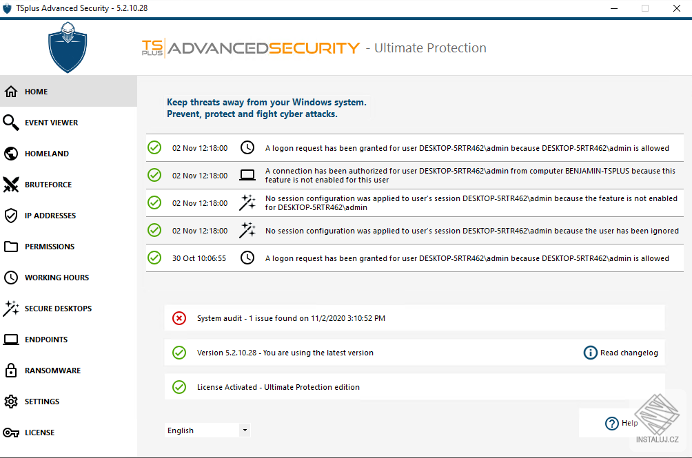 TSplus Advanced Security