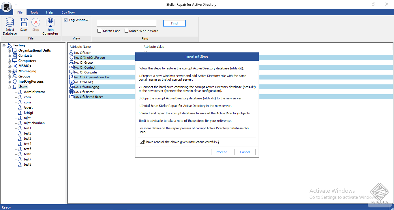 Stellar Repair for Active Directory