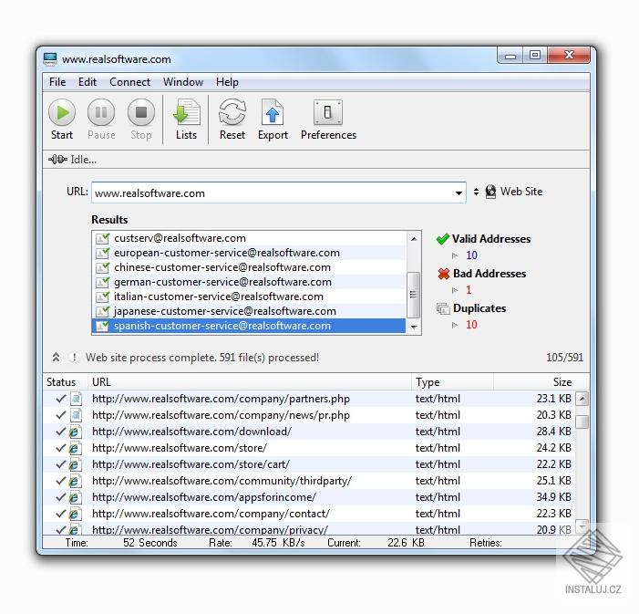 eMail List Builder