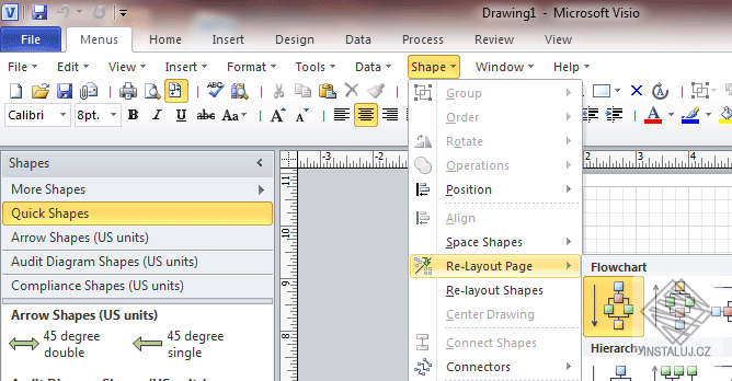 Classic Menu for Visio 2010 and 2013