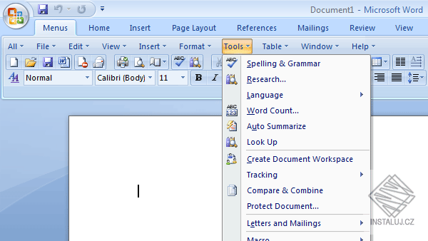 Classic Menu for Word 2007