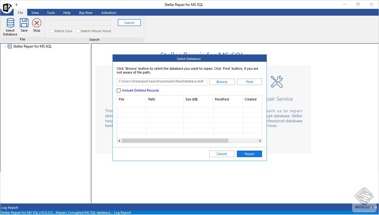 Stellar Repair for MS SQL