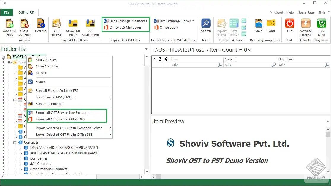 Shoviv OST to PST Converter