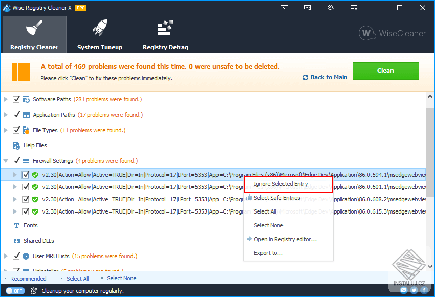 Wise Registry Cleaner