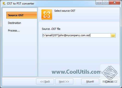 CoolUtils OST to PST Converter