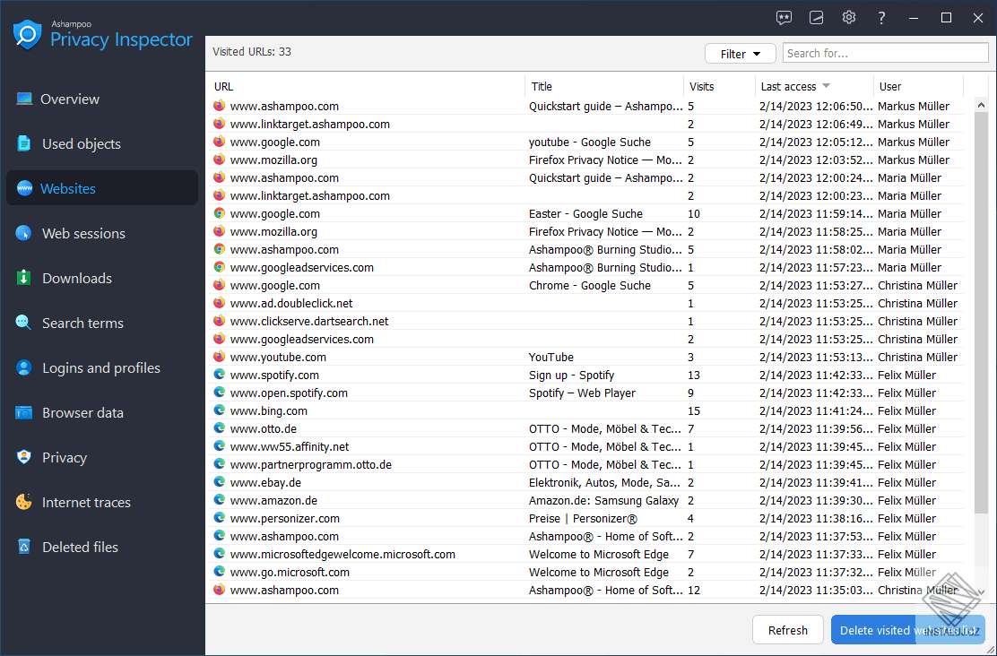 Ashampoo Privacy Inspector