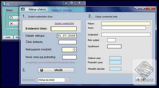 Sklad a vypůjčování učebnic
