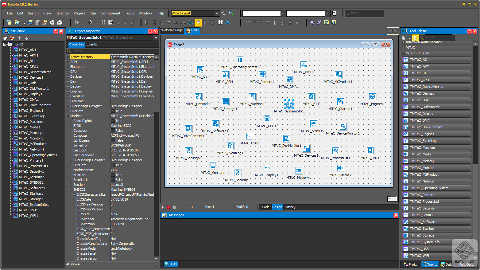 System Information Component Suite