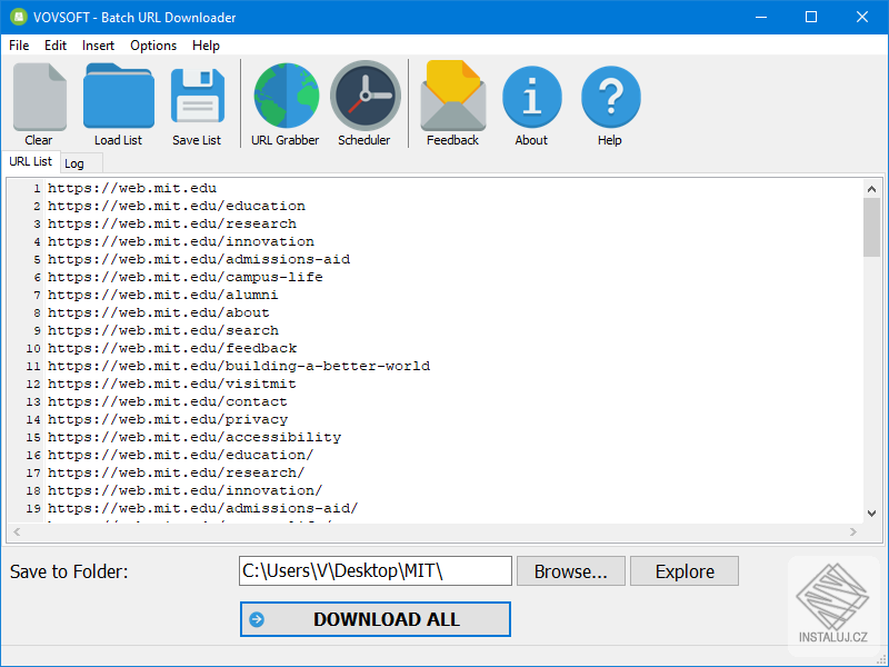 Batch URL Downloader