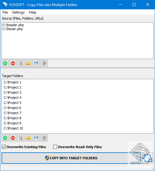 Copy Files Into Multiple Folders