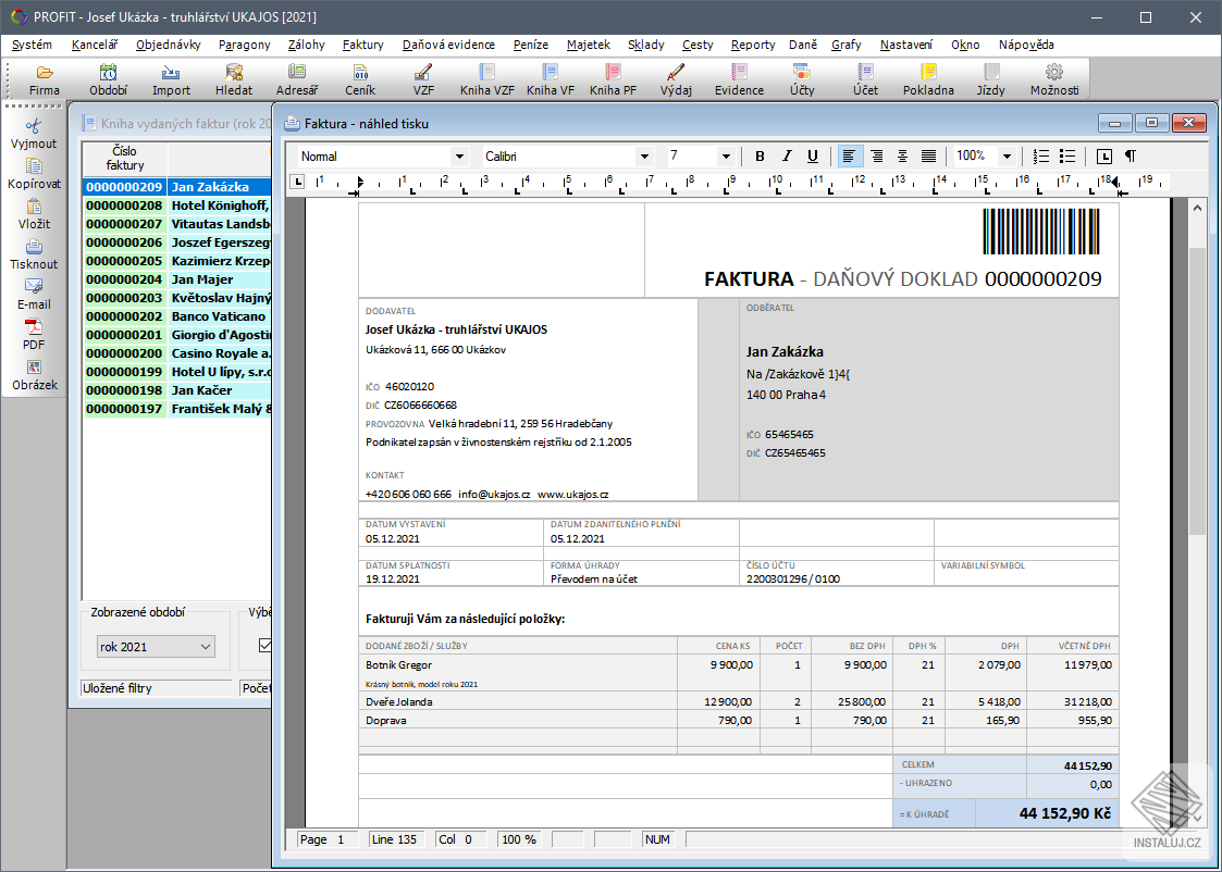 Podnikatelský systém PROFIT