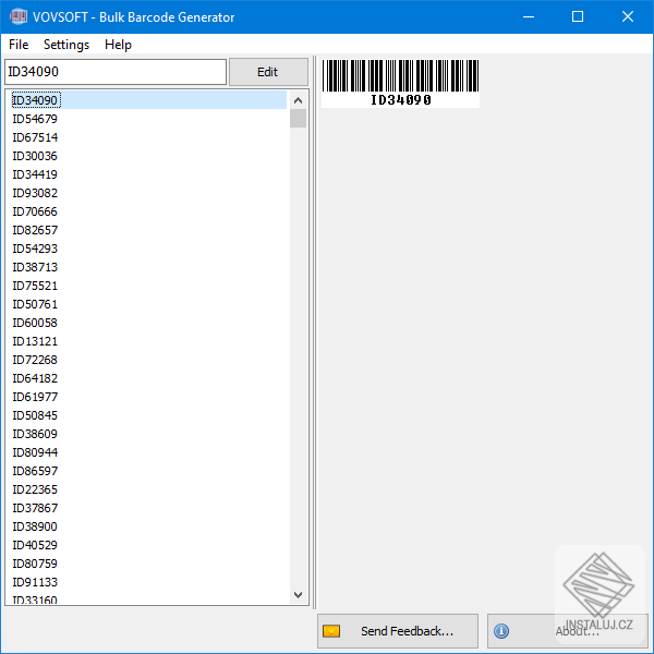 Bulk Barcode Generator