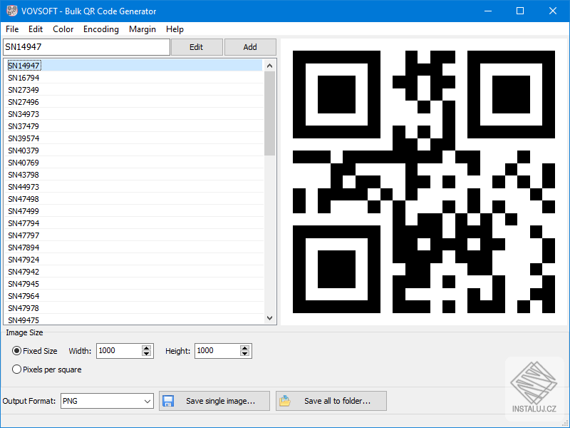 Bulk QR Code Generator