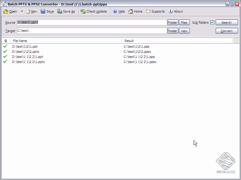 Batch PPTX and PPSX Converter