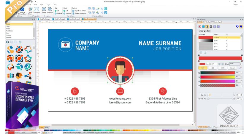 EximiousSoft Business Card Designer Pro