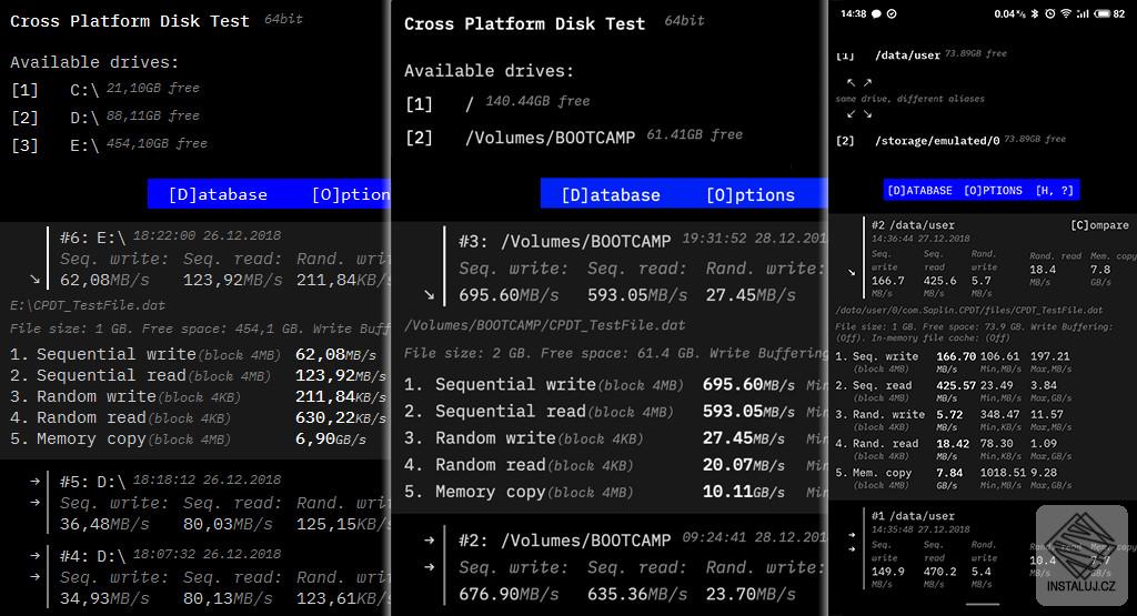 Cross Platform Disk Test