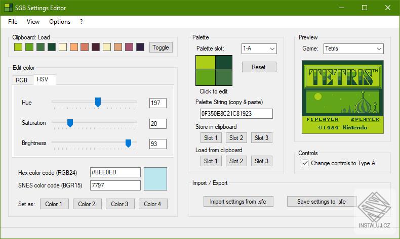 SGB Settings Editor