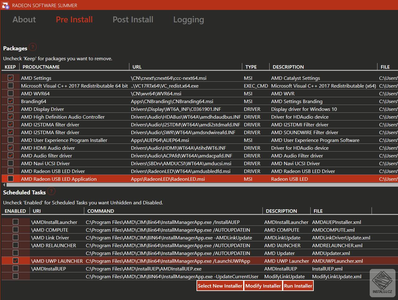 Radeon Software Slimmer