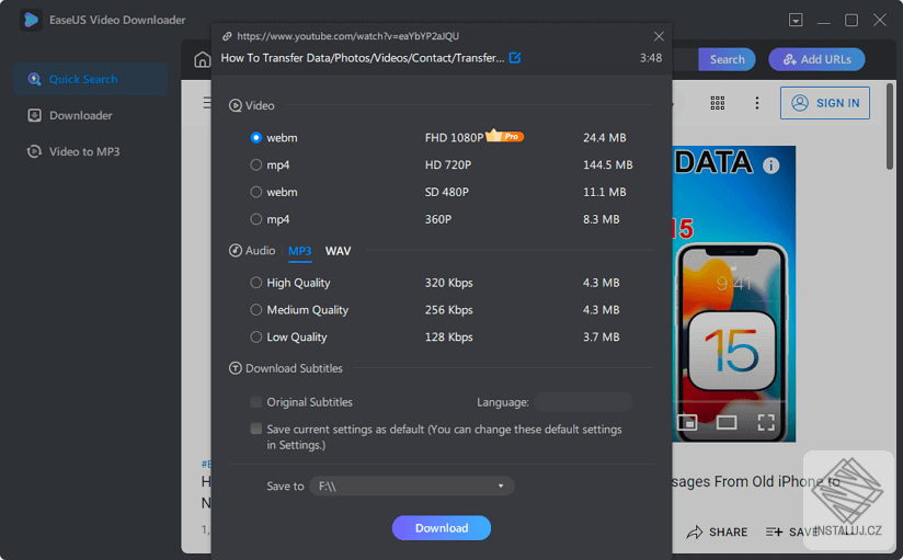 EaseUS Video Downloader