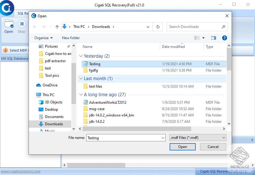 Cigati SQL Recovery