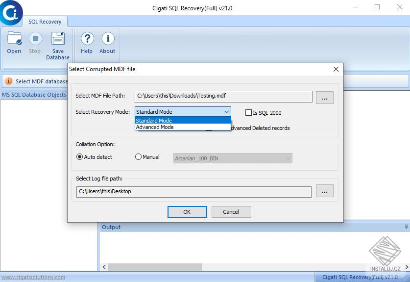 Cigati SQL Recovery
