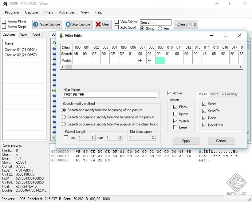 Open Source Packet Editor