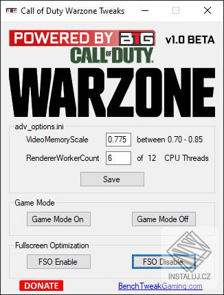 Call of Duty Warzone Tweaks