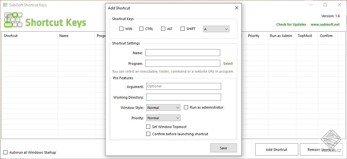 Shortcut Keys